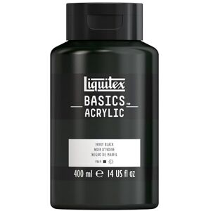 Liquitex 8870336 Basics Acrylic Paint, Ivory Black, 400 ml Bottle Liquitex 8870336 Basics Acrylic Paint, Ivory Black, 400 ml Bottle