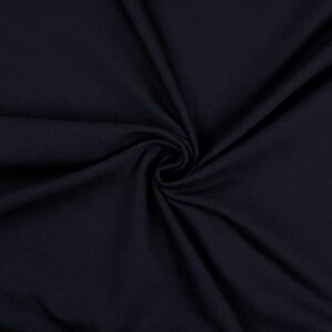 CRS Fur Fabrics Cotton Jersey Spandex Stretch Dress Fabric Material Navy, 1Mtr 160cm x 100cm CRS Fur Fabrics Cotton Jersey Spandex Stretch Dress Fabric Material Navy, 1Mtr 160cm x 100cm