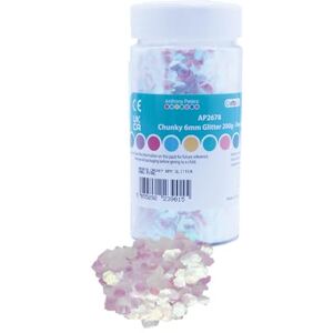 Craftplay Chunky Glitter 6mm Hexagon Glitter 200 Grams tub Shaker lid Easy Pouring Glitter Art (Pearl) Craftplay Chunky Glitter 6mm Hexagon Glitter 200 Grams tub Shaker lid Easy Pouring Glitter Art (Pearl)