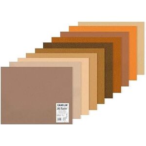 Canson Mi-Teintes Coloured Drawing 160gsm 50x65cm Paper Pack, Double Sided: Honeycomb & Fine Grain, 10 Brown Tones Sheets, For Professional Artists & Illustrators, Bright shades Canson Mi-Teintes Coloured Drawing 160gsm 50x65cm Paper Pack, Double Sided: Honeycomb & Fine Grain, 10 Brown Tones Sheets, For Professional Artists & Illustrators, Bright shades