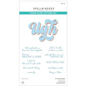 Spellbinders Ugh Clear Stamp & Die Set Spellbinders Ugh Clear Stamp & Die Set