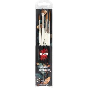 KUM 5148016 Botanical Watercolour Brush Set, 4 Brushes for Watercolour Painting KUM 5148016 Botanical Watercolour Brush Set, 4 Brushes for Watercolour Painting
