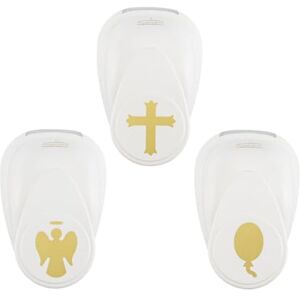 Creative Labs Craft Paper Punch Communion 3 Pcs Cross, Angel, Balloon for Crafting and Card Making Creative Labs Craft Paper Punch Communion 3 Pcs Cross, Angel, Balloon for Crafting and Card Making