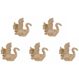 décopatch AP135Opack Un lot de 5 Supports en Papier brun pulpé 12x6,3x10,2 cm, Dragon décopatch AP135Opack Un lot de 5 Supports en Papier brun pulpé 12x6,3x10,2 cm, Dragon