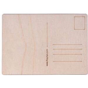 Rayher 62876505 Value Pack of 26 Plain Wooden Postcards to Decorate with Address Panel on the Back, Rectangle Wood Board for Crafts, 14.8 x 10.5 x 0.3cm Rayher 62876505 Value Pack of 26 Plain Wooden Postcards to Decorate with Address Panel on the Back, Rectangle Wood Board for Crafts, 14.8 x 10.5 x 0.3cm