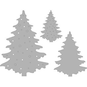 Rayher Set of 3 Metal Cutting Dies with Fir Tree Design , Paper Craft Die for Card Making and Scrapbooking, 2.4-5.3cmx3.5-7.2cm, silver, steel, 50246000 Rayher Set of 3 Metal Cutting Dies with Fir Tree Design , Paper Craft Die for Card Making and Scrapbooking, 2.4-5.3cmx3.5-7.2cm, silver, steel, 50246000