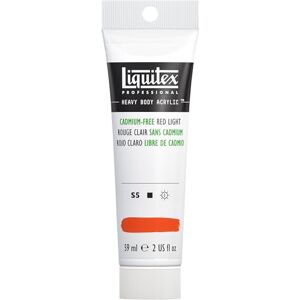 Liquitex 59 ml Professional Heavy Body Cadmium Free Acrylic Paint Tube, Light Red Liquitex 59 ml Professional Heavy Body Cadmium Free Acrylic Paint Tube, Light Red