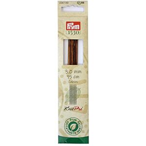 Prym Pointed Knitting Needle, Wood, Multicoloured, 3 mm Prym Pointed Knitting Needle, Wood, Multicoloured, 3 mm