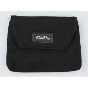 KNITPRO Coal Accessory Handy Case for Knitting or Crocheting Projects, Faux Suede, 13 x 9.5 x 1.5cm 1 Piece, Black KNITPRO Coal Accessory Handy Case for Knitting or Crocheting Projects, Faux Suede, 13 x 9.5 x 1.5cm 1 Piece, Black