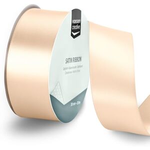 Creative Labs Satin Ribbon Ivory 65.6 ft x 1.5" Thin Ribbon for Gift Wrapping and Crafting Creative Labs Satin Ribbon Ivory 65.6 ft x 1.5" Thin Ribbon for Gift Wrapping and Crafting