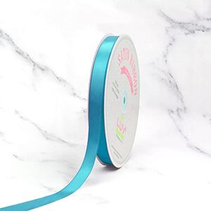 Creative Labs PSF0508-316 Solid Satin Ribbon, Turquoise, 5/8" x 100 yd Creative Labs PSF0508-316 Solid Satin Ribbon, Turquoise, 5/8" x 100 yd