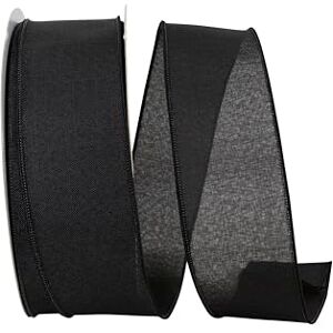 Reliant Ribbon Corp Reliant Ribbon Everyday Linen Value Wired Edge Ribbon, 2-1/2 Inch X 50 Yards, Black Reliant Ribbon Corp Reliant Ribbon Everyday Linen Value Wired Edge Ribbon, 2-1/2 Inch X 50 Yards, Black