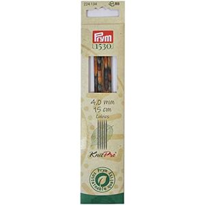 Prym Stocking Knitting Needle, Wood, Multicoloured, 4 mm Prym Stocking Knitting Needle, Wood, Multicoloured, 4 mm
