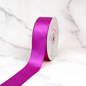 LUV Ribbons Creative Ideas Solid Satin Ribbon, 1-12-Inch by 50 Yard, Fuchsia, Solid LUV Ribbons Creative Ideas Solid Satin Ribbon, 1-12-Inch by 50 Yard, Fuchsia, Solid