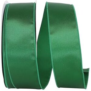 Reliant Ribbon Corp Reliant Ribbon Satin Value Wired Edge Ribbon, 2-1/2 Inch X 50 Yards, Emerald Green Reliant Ribbon Corp Reliant Ribbon Satin Value Wired Edge Ribbon, 2-1/2 Inch X 50 Yards, Emerald Green