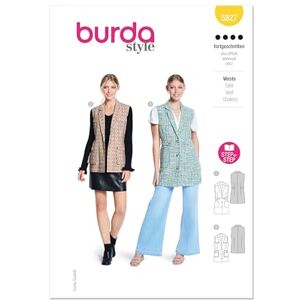 Burda Style Sewing Pattern B5827 Misses' Vest Burda Style Sewing Pattern B5827 Misses' Vest