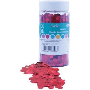 Craftplay Chunky Glitter 6mm Hexagon Glitter 200 Grams tub Shaker lid Easy Pouring Glitter Art (Red) Craftplay Chunky Glitter 6mm Hexagon Glitter 200 Grams tub Shaker lid Easy Pouring Glitter Art (Red)