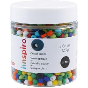 INNSPIRO Opaque Round Glass Rock Mix 3.8mm 6/0 120g INNSPIRO Opaque Round Glass Rock Mix 3.8mm 6/0 120g