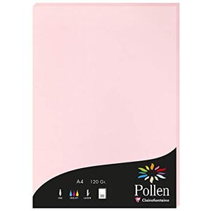 Clairefontaine 4281C Wallet of 50 Sheets Format A4 (21x29,7cm) 120gsm Pink Invitation Paper Events Correspondence Cards Pollen Range Premium Smooth Paper Clairefontaine 4281C Wallet of 50 Sheets Format A4 (21x29,7cm) 120gsm Pink Invitation Paper Events Correspondence Cards Pollen Range Premium Smooth Paper