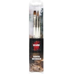 KUM Essential Watercolor Brush Set - Watercolour Painting Tools KUM Essential Watercolor Brush Set - Watercolour Painting Tools