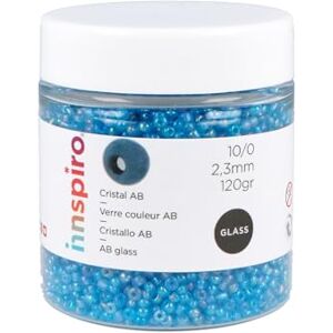 INNSPIRO Children's Blue Aurora Borealale Round Glass Rock 2.3mm 10/0 120g INNSPIRO Children's Blue Aurora Borealale Round Glass Rock 2.3mm 10/0 120g