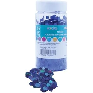 Craftplay Chunky Glitter 6mm Hexagon Glitter 200 Grams tub Shaker lid Easy Pouring Glitter Art (Blue) Craftplay Chunky Glitter 6mm Hexagon Glitter 200 Grams tub Shaker lid Easy Pouring Glitter Art (Blue)