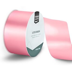 Creative Labs Satin Ribbon Light Pink 65.6 ft x 2" Thin Ribbon for Gift Wrapping and Crafting, 20m x 50mm Creative Labs Satin Ribbon Light Pink 65.6 ft x 2" Thin Ribbon for Gift Wrapping and Crafting, 20m x 50mm