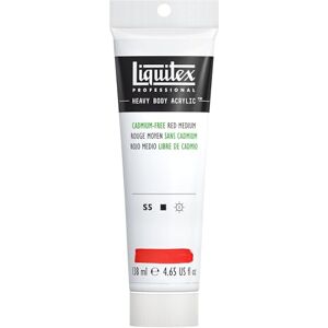 Liquitex 138 ml Professional Heavy Body Cadmium Free Acrylic Paint Tube, Medium Red Liquitex 138 ml Professional Heavy Body Cadmium Free Acrylic Paint Tube, Medium Red