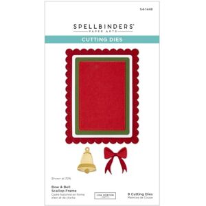 Spellbinders Bow & Bell Scallop Frame Etched Dies from The All About Christmas Collection by Lisa Horton Spellbinders Bow & Bell Scallop Frame Etched Dies from The All About Christmas Collection by Lisa Horton