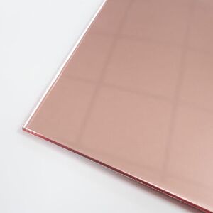 Incudo Rose Gold Mirror Acrylic Sheet 300x250x3mm Incudo Rose Gold Mirror Acrylic Sheet 300x250x3mm