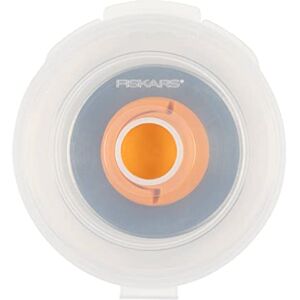 Fiskars Original replacement blade, titanium roller blade for zigzag cuts, incl. blade holder, Ø 45 mm, steel with titanium coating, 1066045, Orange, White, Grey Fiskars Original replacement blade, titanium roller blade for zigzag cuts, incl. blade holder, Ø 45 mm, steel with titanium coating, 1066045, Orange, White, Grey