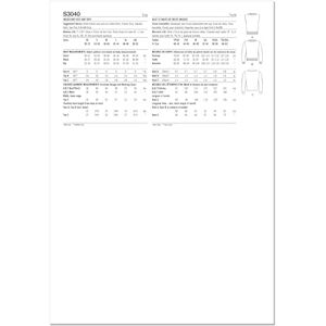 Simplicity Sewing Pattern SS3040A Unisex Knit Vest and Tops A (XS-S-M-L-XL-XXL) Simplicity Sewing Pattern SS3040A Unisex Knit Vest and Tops A (XS-S-M-L-XL-XXL)