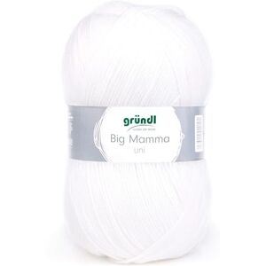 Gründl Big Mamma Uni (Knitting- & Crochet Yarn with Wool-Like Character Made of 100% polyacrylic, 400 g / 1040 m, Needle Size: 3.5-4.5mm, 1 x 400 g), White Gründl Big Mamma Uni (Knitting- & Crochet Yarn with Wool-Like Character Made of 100% polyacrylic, 400 g / 1040 m, Needle Size: 3.5-4.5mm, 1 x 400 g), White