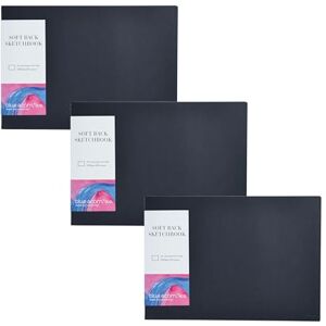 Blue Acorn 3 x A3 Landscape Dot Grid Sketchbook 20 Sheets 150gsm 5mm Dotted Multipurpose Paper Black Cover Ideal for Calendar Overviews, Trackers & Storyboards Blue Acorn 3 x A3 Landscape Dot Grid Sketchbook 20 Sheets 150gsm 5mm Dotted Multipurpose Paper Black Cover Ideal for Calendar Overviews, Trackers & Storyboards