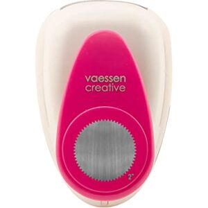 Creative Labs Craft Paper Punch, Circle, 2 Inch, for DIY Projects, Scrapbooking, Card Making and More, White/Pink Creative Labs Craft Paper Punch, Circle, 2 Inch, for DIY Projects, Scrapbooking, Card Making and More, White/Pink