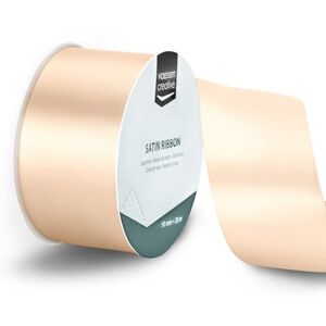 Creative Labs Satin Ribbon Ivory 65.6 ft x 2" Thin Ribbon for Gift Wrapping and Crafting, 20m x 50mm Creative Labs Satin Ribbon Ivory 65.6 ft x 2" Thin Ribbon for Gift Wrapping and Crafting, 20m x 50mm