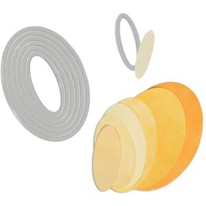 Sizzix Framelits Die Ovals, Set of 7 Sizzix Framelits Die Ovals, Set of 7