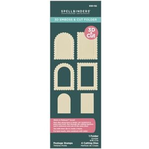 Spellbinders Postage Stamps 3D Emboss & Cut Folder from The Holiday Magic Collection Spellbinders Postage Stamps 3D Emboss & Cut Folder from The Holiday Magic Collection