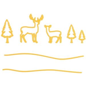 Nellie's Choice Cutting Die, Pinetrees and Reindeer, 7 Shape Dies, 1.6 x 3.2 cm to21 cm, Card Making Supplies, Metal Craft Dies for Scrapbooking, DIY and Paper Crafts Nellie's Choice Cutting Die, Pinetrees and Reindeer, 7 Shape Dies, 1.6 x 3.2 cm to21 cm, Card Making Supplies, Metal Craft Dies for Scrapbooking, DIY and Paper Crafts