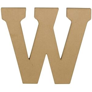 décopatch AC874Cpack Un Lot de 3 Supports en Papier brun mâché 23,3x2,5x20 cm, Lettre Majuscule W décopatch AC874Cpack Un Lot de 3 Supports en Papier brun mâché 23,3x2,5x20 cm, Lettre Majuscule W