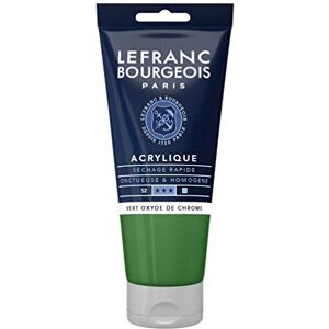 Lefranc Bourgeois 300371 Fine Acrylic Paint Chrome Oxide Green, 80 ml Tube, Creamy Acrylic Paint, Water-Based, Quick Drying, Lightfast, Waterproof Lefranc Bourgeois 300371 Fine Acrylic Paint Chrome Oxide Green, 80 ml Tube, Creamy Acrylic Paint, Water-Based, Quick Drying, Lightfast, Waterproof