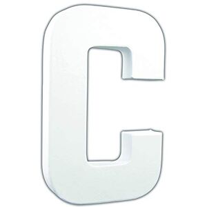 décopatch AC702Cpack Un Lot de 3 Supports en Papier Blanc mâché 3x13,5x20,5 cm, Lettre C décopatch AC702Cpack Un Lot de 3 Supports en Papier Blanc mâché 3x13,5x20,5 cm, Lettre C