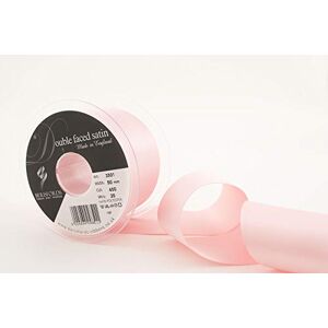 Berisfords Azalea Double Satin Ribbon, Pink, 50 mm Berisfords Azalea Double Satin Ribbon, Pink, 50 mm