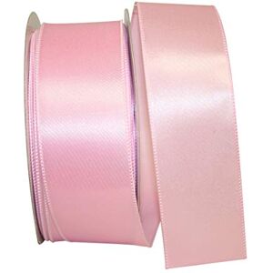 Reliant Ribbon Corp Reliant Ribbon 92575W-061-40K Satin Value Wired Edge Ribbon, 2-1/2 Inch X 50 Yards, Pink Reliant Ribbon Corp Reliant Ribbon 92575W-061-40K Satin Value Wired Edge Ribbon, 2-1/2 Inch X 50 Yards, Pink