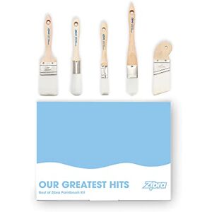 Zibra Premium Paint Brush Set 5 Pieces- Great for Furniture or Crafting -Featuring The Best of ! Zibra Premium Paint Brush Set 5 Pieces- Great for Furniture or Crafting -Featuring The Best of !
