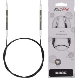 KNITPRO Karbonz Fixed Circular Needles 16" (40cm) 4.50 mm KNITPRO Karbonz Fixed Circular Needles 16" (40cm) 4.50 mm