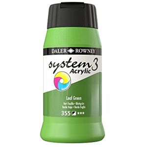 Daler Rowney Daler-Rowney System3 Acrylic Paint, Plastic Pot, 16.91oz 500 ml, Leaf Green Daler Rowney Daler-Rowney System3 Acrylic Paint, Plastic Pot, 16.91oz 500 ml, Leaf Green