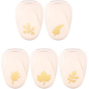 Creative Labs Craft Paper Punch Autumn 5 Pcs Various Sizes Circle Cutter for Crafting and Card Making Leaf, Ivory Creative Labs Craft Paper Punch Autumn 5 Pcs Various Sizes Circle Cutter for Crafting and Card Making Leaf, Ivory