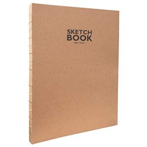 Sketchbook Open Thread Binding, DIN A4, 120 Sheets, 100 g/m², Robust, Recyclable Kraft Paper Made from Unbleached Natural Fibres Sketchbook Open Thread Binding, DIN A4, 120 Sheets, 100 g/m², Robust, Recyclable Kraft Paper Made from Unbleached Natural Fibres