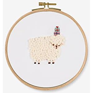DMC Sheep Kit, Includes 100% Printed Cotton Fabric, Embroidery Threads, Bamboo Hoop and Instructions DMC Sheep Kit, Includes 100% Printed Cotton Fabric, Embroidery Threads, Bamboo Hoop and Instructions